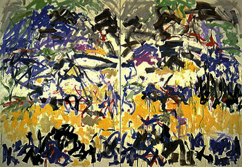 River 1989 - Joan Mitchell reproduction oil painting