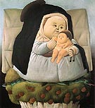 Madonna and Child 1965 - Fernando Botero reproduction oil painting