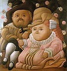 Rubens and his Wife 1965 - Fernando Botero reproduction oil painting