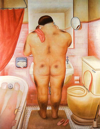 Homage to Bonnard 1973 - Fernando Botero reproduction oil painting