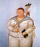 First Communion 1970 - Fernando Botero reproduction oil painting