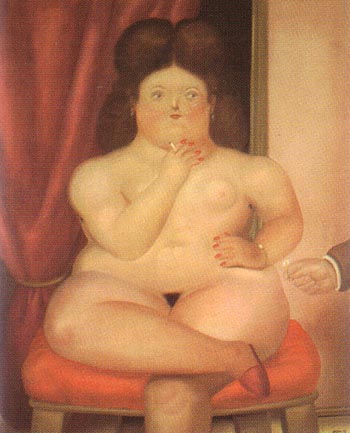 Seated Woman 1976 - Fernando Botero reproduction oil painting