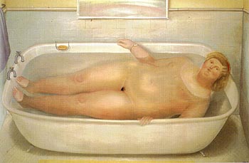 Homage to Bonnard 1975 - Fernando Botero reproduction oil painting