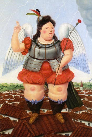Archangel 1986 - Fernando Botero reproduction oil painting