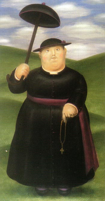 Walk in the Hills 1977 - Fernando Botero reproduction oil painting