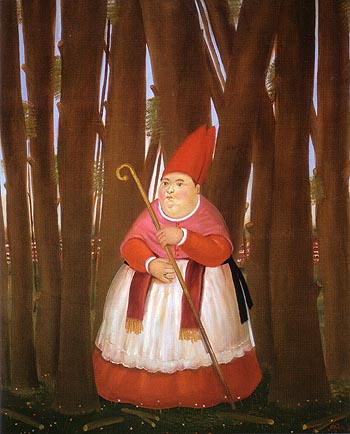 Promenade 1978 - Fernando Botero reproduction oil painting