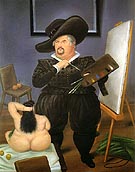 Self Portrait in the Costume of Velazquez 1986 - Fernando Botero