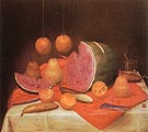 Still Life with Watermelon 1974 - Fernando Botero