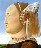 Battista Sforza after Piero della Francesca 1998 - Fernando Botero reproduction oil painting