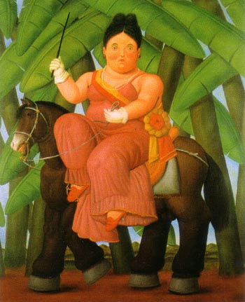 The First Lady 1989 - Fernando Botero reproduction oil painting