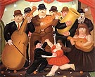 Ball in Colombia 1980 - Fernando Botero reproduction oil painting