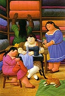 The Seamstresses 2000 - Fernando Botero reproduction oil painting