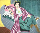 Odalisque on a Striped Coat, 1937 - Henri Matisse