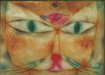 Cat and Bird 1928 - Paul Klee reproduction oil painting