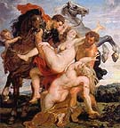 The Rape of the Sabine Woman The Rape of the Daughters of Leucippus 1616 - Peter Paul Rubens reproduction oil painting