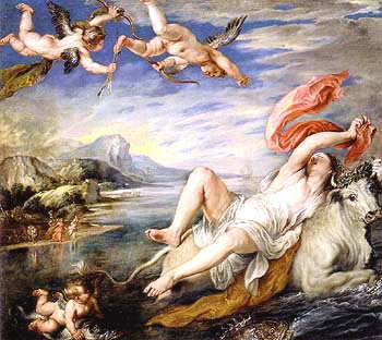 The Rape of Europe - Peter Paul Rubens reproduction oil painting