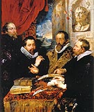 The Four Philosophers Justus Lipsius and his Pupils 1611 - Peter Paul Rubens reproduction oil painting