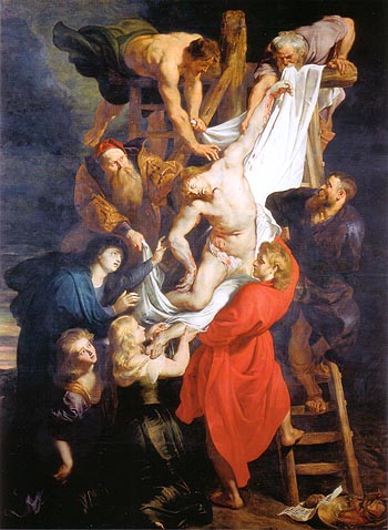 The Descent from the Cross 1611 - Peter Paul Rubens reproduction oil painting