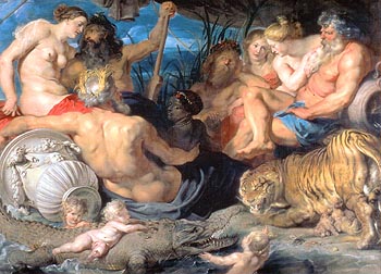 The Four Continents - Peter Paul Rubens reproduction oil painting