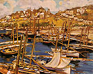 The Forest of Masts Genoa 1904 - Alson Skinner Clark reproduction oil painting