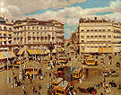 Plaza of the Puerta Del sol 1909 - Alson Skinner Clark reproduction oil painting