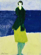 Walker by the Sea 1961 - Milton Avery reproduction oil painting