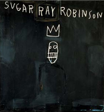 Sugar Ray Robinson - Jean-Michel-Basquiat reproduction oil painting