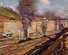 Work at Miraflores 1913 - Alson Skinner Clark reproduction oil painting