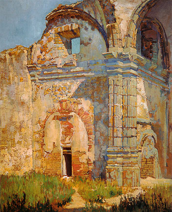 Ruins of San juan Capistrano 1919 - Alson Skinner Clark reproduction oil painting