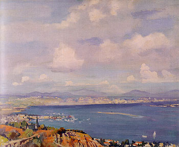 San Diego Bay 1925 - Alson Skinner Clark reproduction oil painting