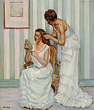 In the Dressing Room 1947 - Alson Skinner Clark reproduction oil painting