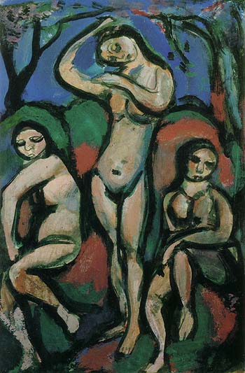 Nudes 1914 - George Rouault reproduction oil painting