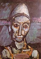 The Old Clown 1917 - George Rouault reproduction oil painting