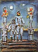 Blue Pierrots 1943 - George Rouault reproduction oil painting