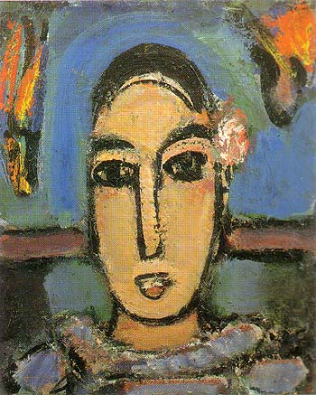 Pierrot 1937 - George Rouault reproduction oil painting