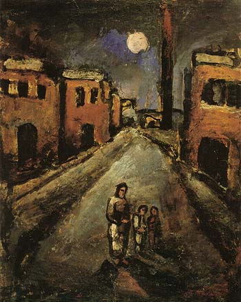 Christ in the Suburbs 1920 - George Rouault reproduction oil painting