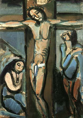 Crucifixion 1914 - George Rouault reproduction oil painting