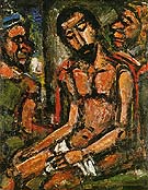 Christ Mocked by Soldiers 1932 - George Rouault reproduction oil painting