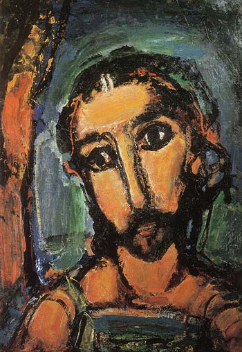 Head of Christ Passion 1937 - George Rouault reproduction oil painting