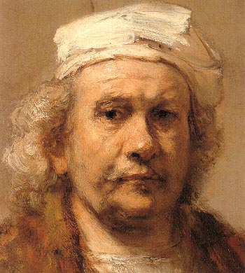 Self Portrait c1665 - Rembrandt Van Rijn reproduction oil painting