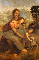 Virgin and Child with st Anne 1502 - Leonardo da Vinci