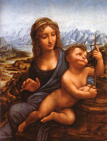 Madonna of the Yarnwinder 1501 - Leonardo da Vinci reproduction oil painting
