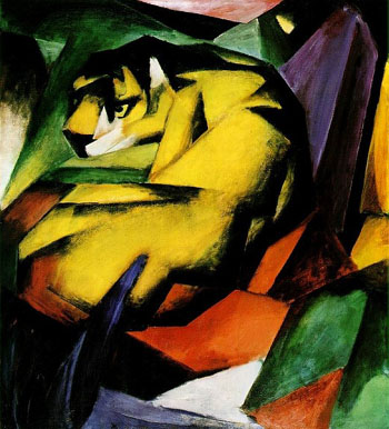 Tiger - Franz Marc reproduction oil painting