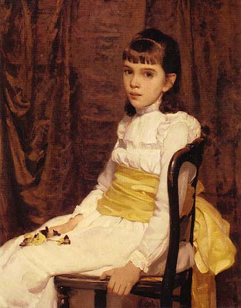A Little Girl Fanny Travis Cochran 1887 - Cecilia Beaux reproduction oil painting