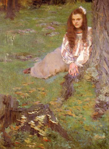 Dorothea in the Woods 1897 - Cecilia Beaux reproduction oil painting