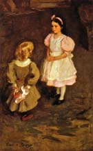Sister and Brother 1897 - Cecilia Beaux reproduction oil painting