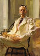 Man with the Cat Henry Sturgis Drinker 1898 - Cecilia Beaux