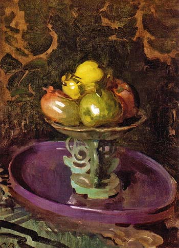 Still Life with Fruit ca 1918 - Cecilia Beaux reproduction oil painting