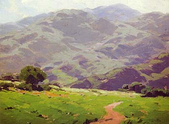 Foothills of San Gabriel Valley - Sam Hyde Harris reproduction oil painting