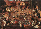 The Fight Between Carnival and Lent 1560 - Bruegel Pieter